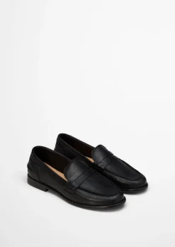 Penny-Loafer Model Fiona aus natürlichem Ziegenleder