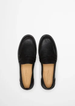 Penny-Loafer Model Fiona aus natürlichem Ziegenleder