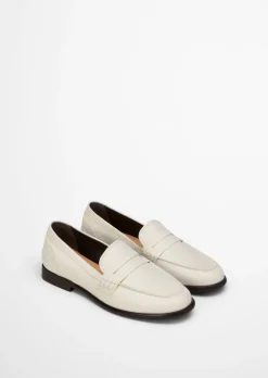 Penny-Loafer Model Fiona aus natürlichem Ziegenleder