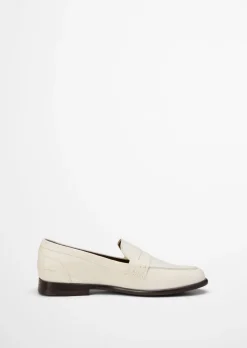 Penny-Loafer Model Fiona aus natürlichem Ziegenleder
