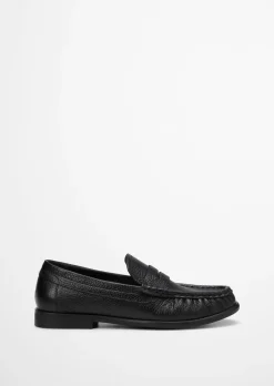 Penny-Loafer Model Fiona aus strukturiertem Rindleder