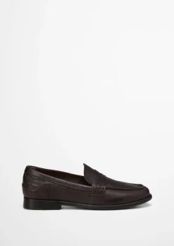 Penny-Loafer Model Fiona aus natürlichem Ziegenleder