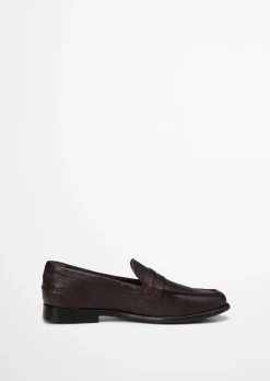 Penny-Loafer Model Fiona aus natürlichem Ziegenleder