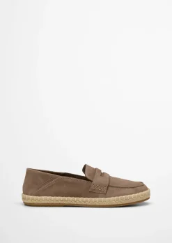 Pennyloafer-Espadrilles Model Jerry aus weichem Veloursleder