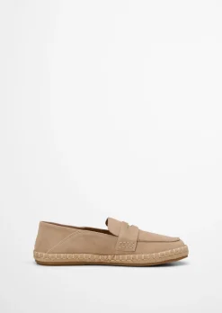 Pennyloafer-Espadrilles Model Jerry aus weichem Veloursleder