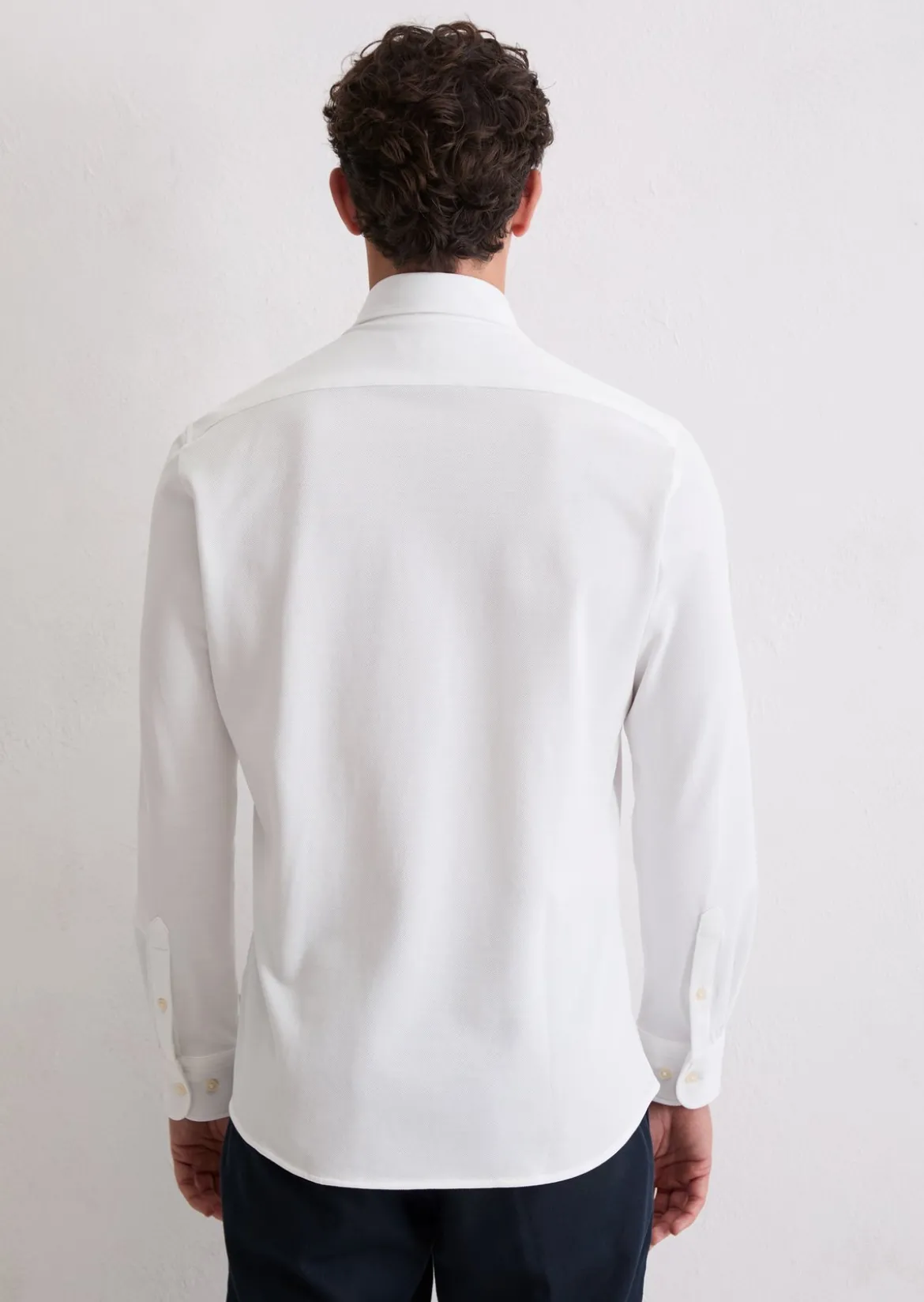Piqué-Hemd shaped aus Bio-Baumwolle