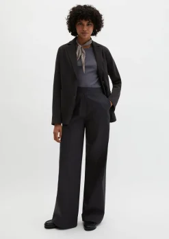 Piqué-Jerseyblazer regular aus Organic Cotton-Mix