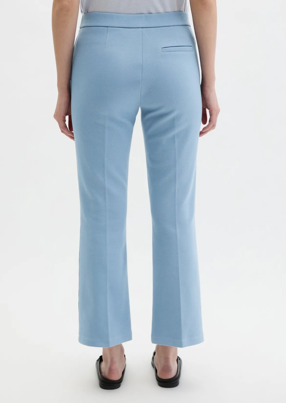 Piqué-Jerseypants slim cropped aus Organic Cotton-Mix