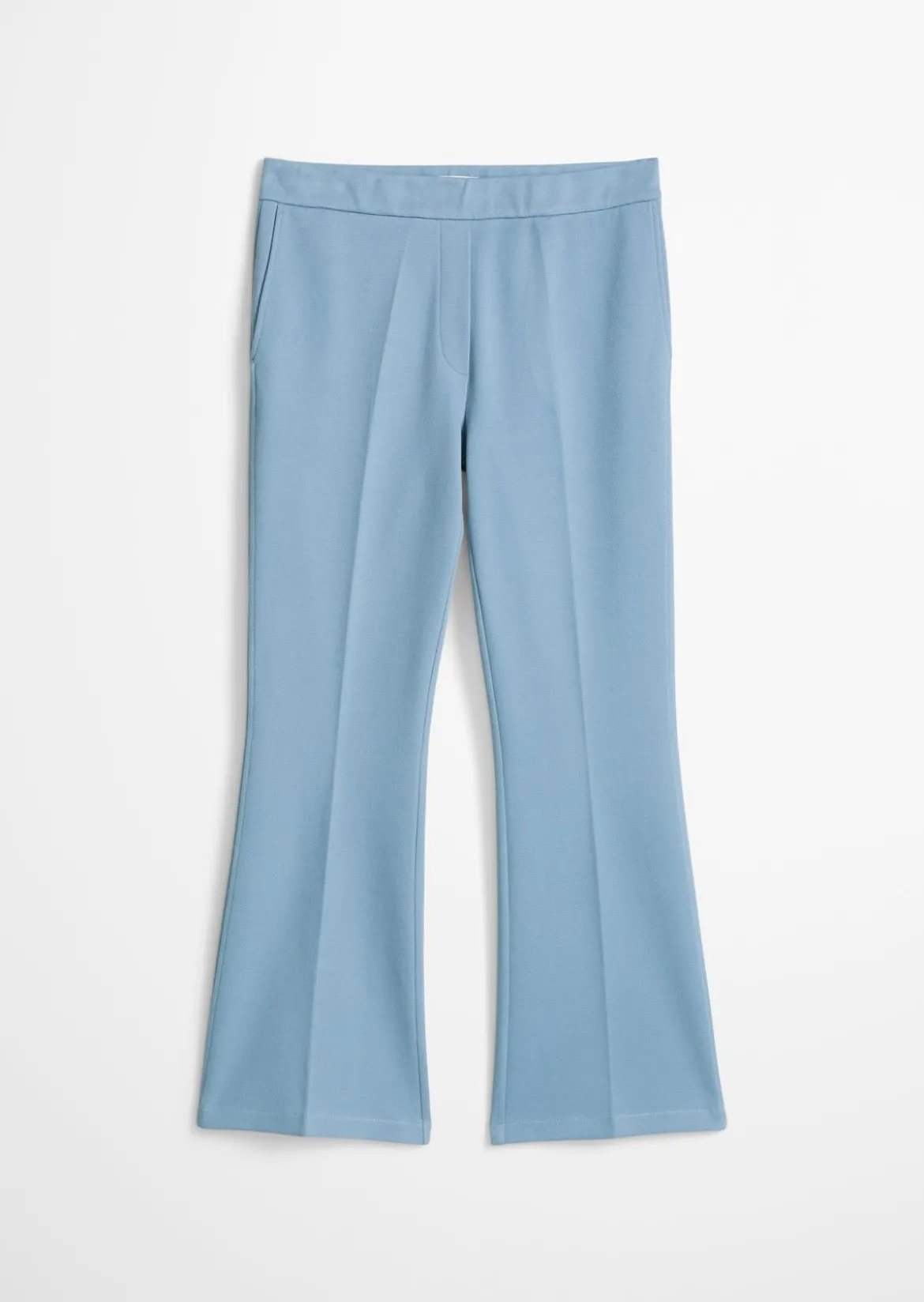 Piqué-Jerseypants slim cropped aus Organic Cotton-Mix