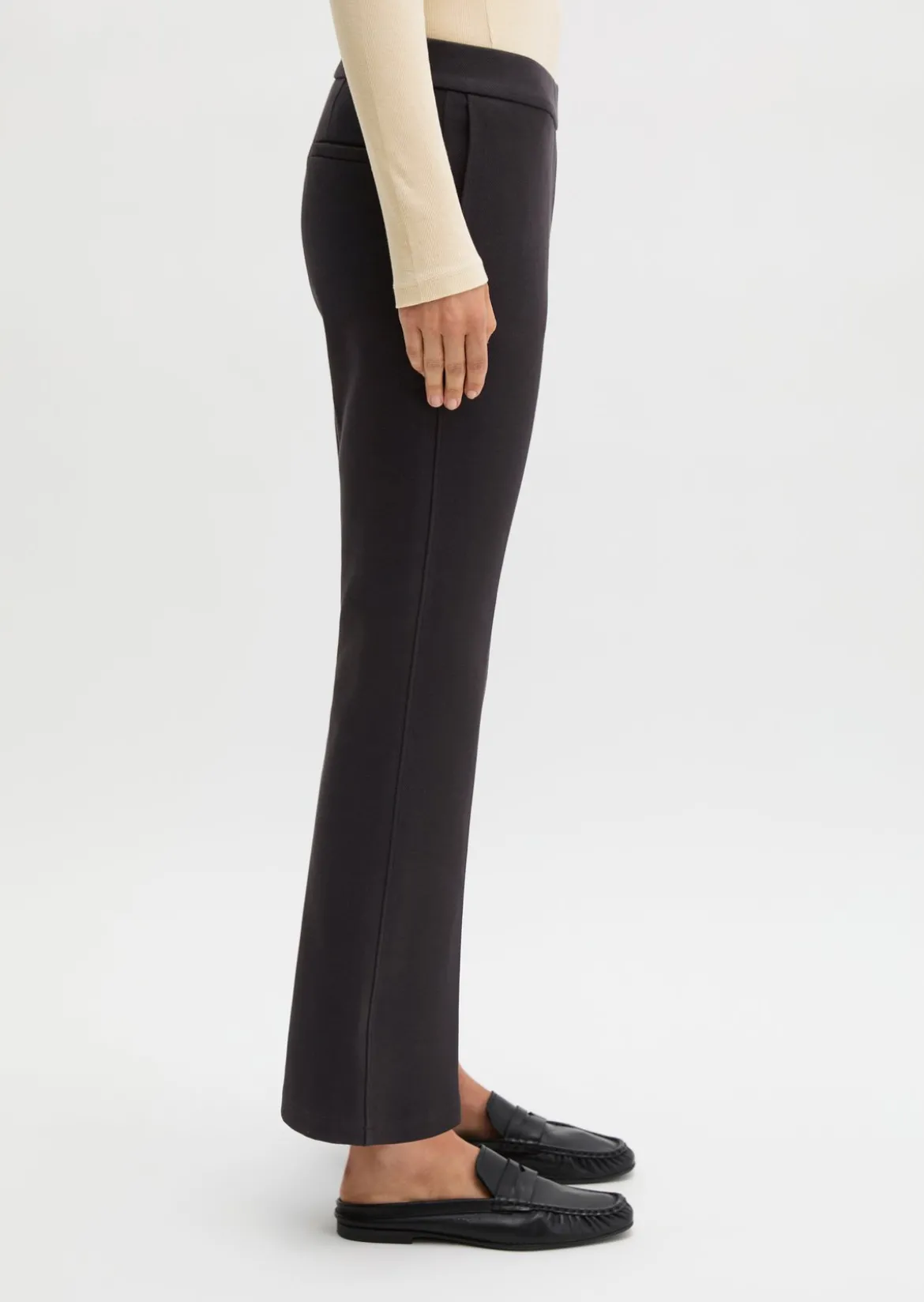 Piqué-Jerseypants slim cropped aus Organic Cotton-Mix