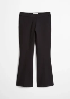 Piqué-Jerseypants slim cropped aus Organic Cotton-Mix