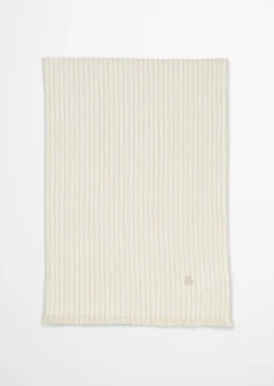 Plaid Model Fine Stripe aus Bio-Baumwolle und Leinen