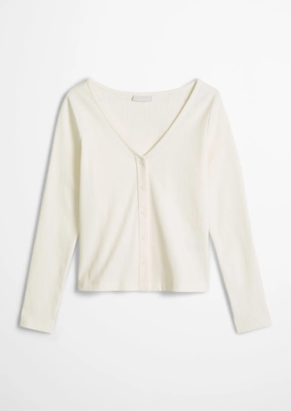 Pointelle-Cardigan slim aus Bio-Baumwolle-Mix