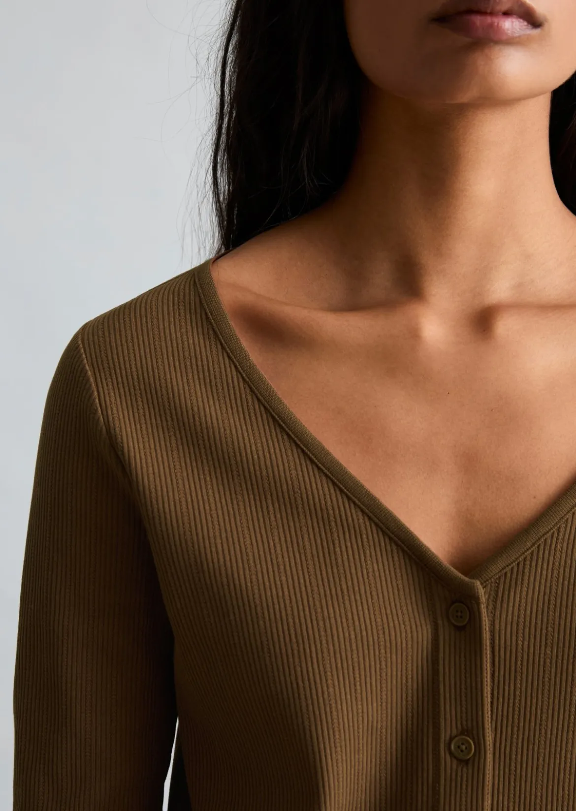 Pointelle-Cardigan slim aus Bio-Baumwolle-Mix