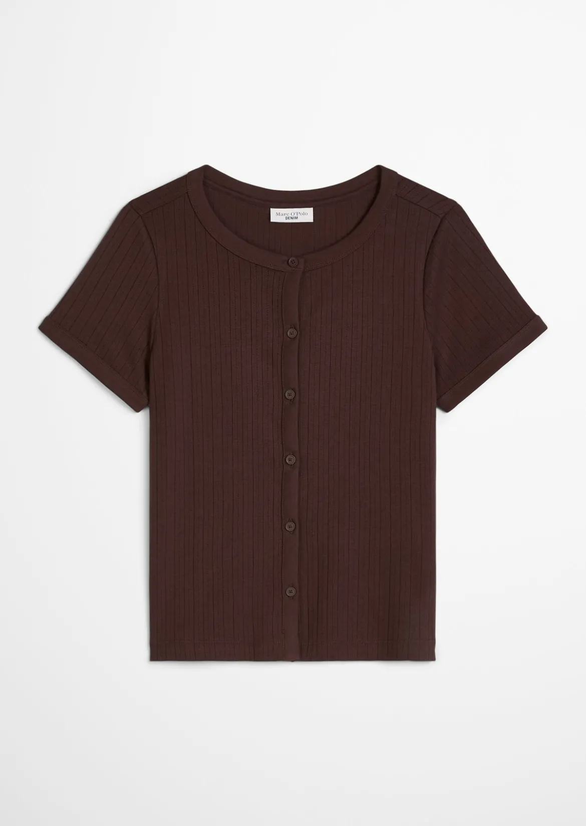 Pointelle-Kurzarm-Cardigan regular aus weichem Baumwoll-Jersey