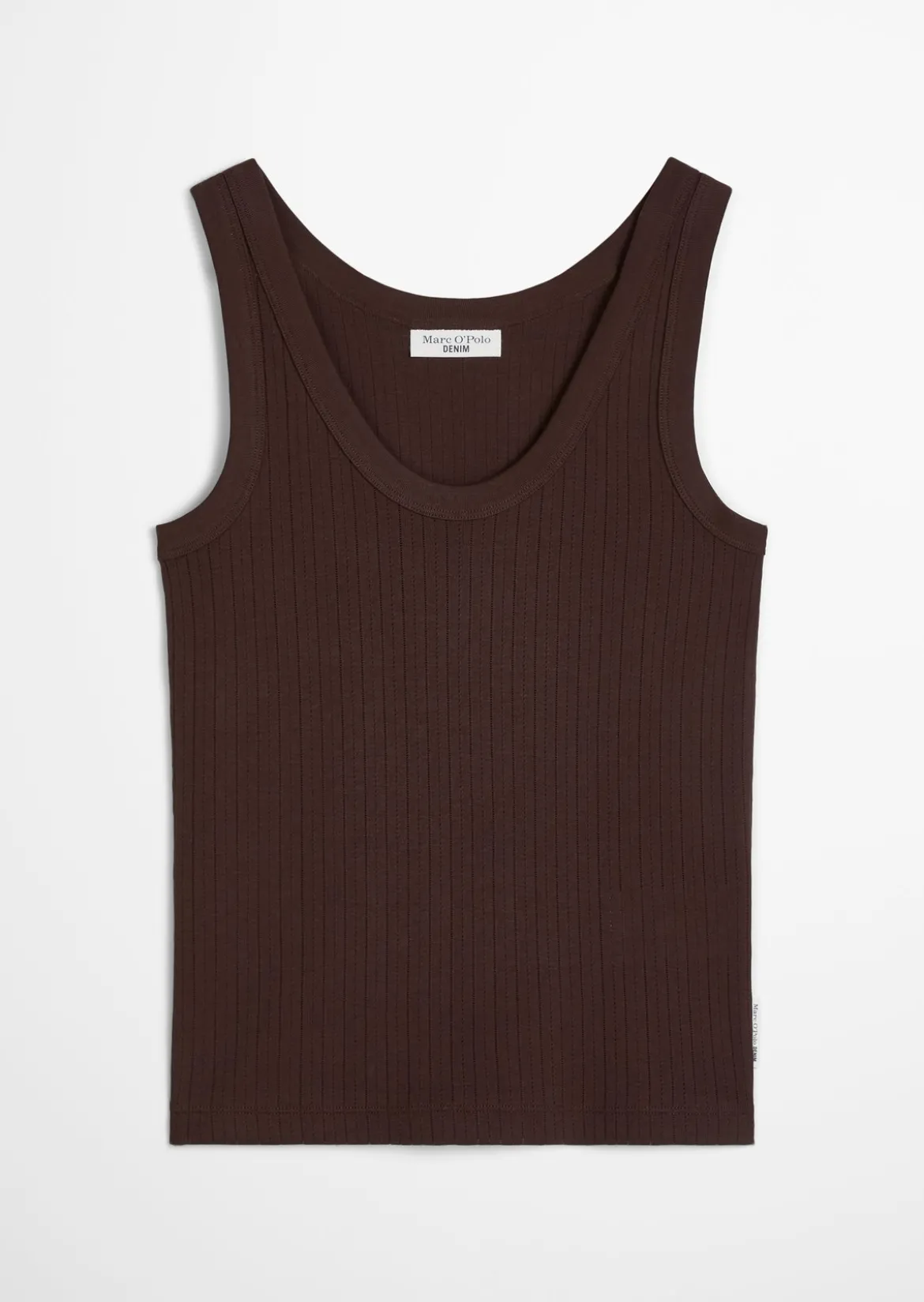 Pointelle-Top slim aus weichem Baumwoll-Jersey