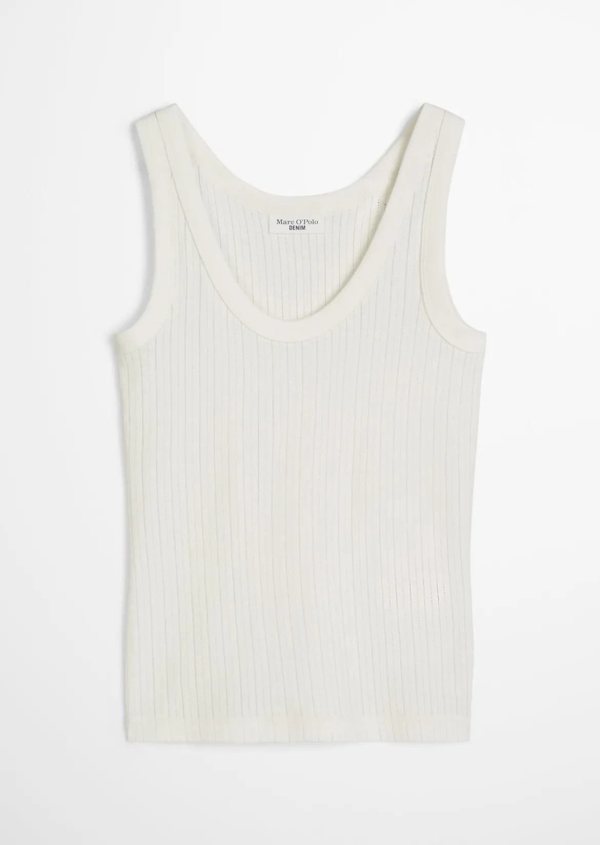 Pointelle-Top slim aus weichem Baumwoll-Jersey