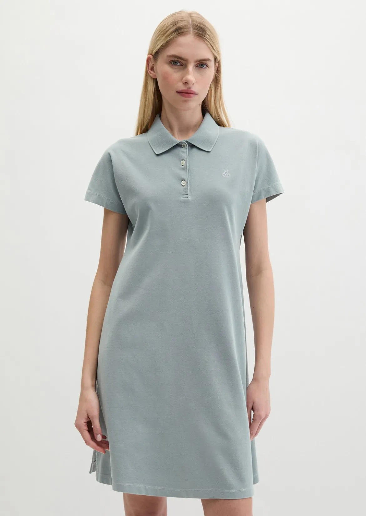 Polokleid regular aus Piqué-Jersey