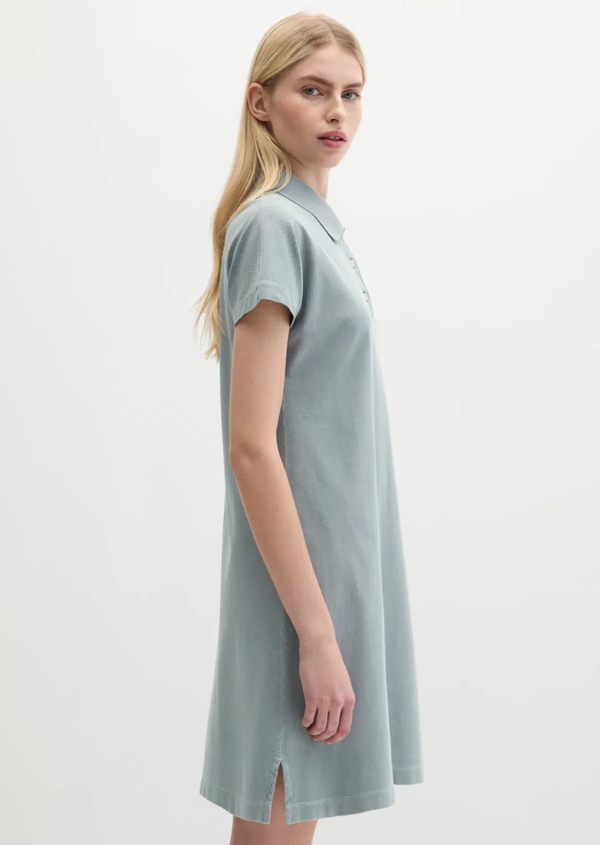 Polokleid regular aus Piqué-Jersey