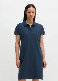 Polokleid regular aus Piqué-Jersey