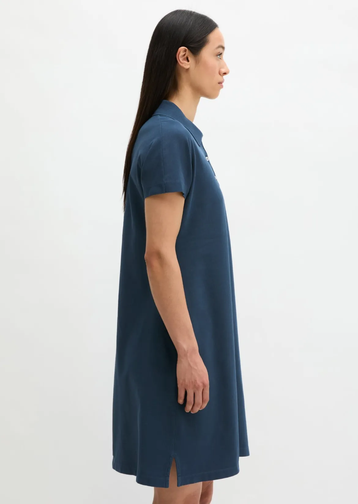Polokleid regular aus Piqué-Jersey