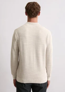 Polo-Pullover regular aus Bio-Baumwoll-Piqué