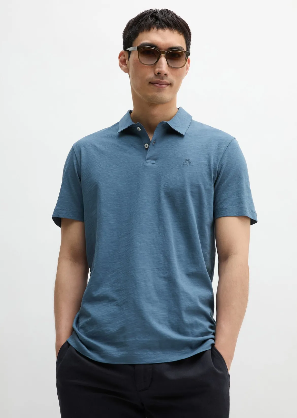 Poloshirt Jersey slim aus reiner Bio-Baumwolle