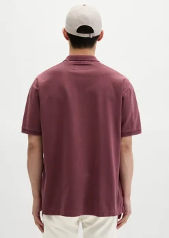 Poloshirt loose aus schwerem Bio-Baumwoll-Jersey