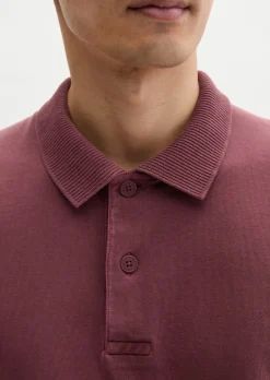 Poloshirt loose aus schwerem Bio-Baumwoll-Jersey