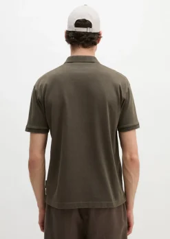 Poloshirt loose aus schwerem Bio-Baumwoll-Jersey