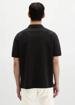 Poloshirt loose aus schwerem Bio-Baumwoll-Jersey