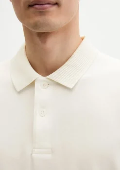 Poloshirt loose aus schwerem Bio-Baumwoll-Jersey