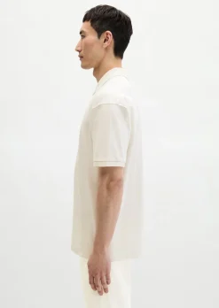 Poloshirt loose aus schwerem Bio-Baumwoll-Jersey