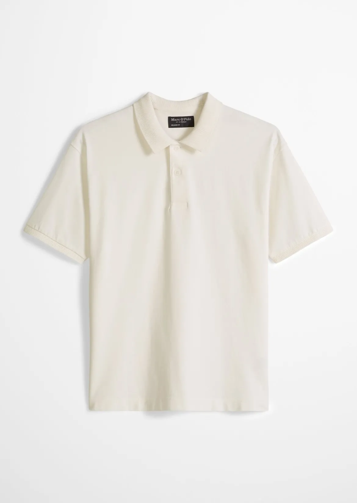 Poloshirt loose aus schwerem Bio-Baumwoll-Jersey