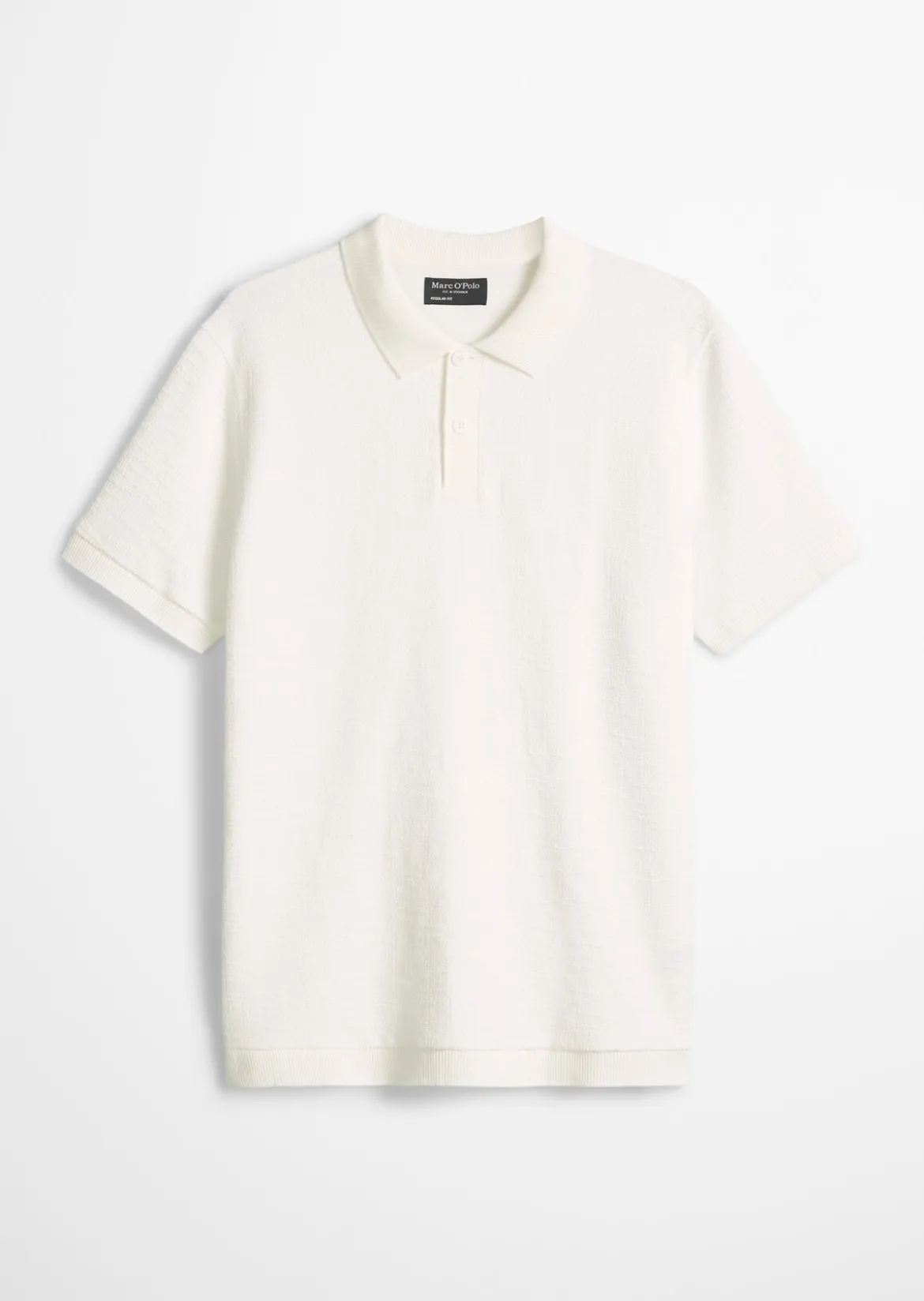 Poloshirt loose aus weichem Bouclé-Jersey