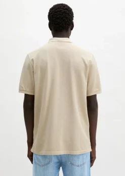 Poloshirt Piqué regular garment-dyed aus Bio-Baumwolle