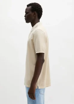 Poloshirt Piqué regular garment-dyed aus Bio-Baumwolle
