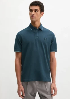 Poloshirt Piqué regular garment-dyed aus reiner Bio-Baumwolle