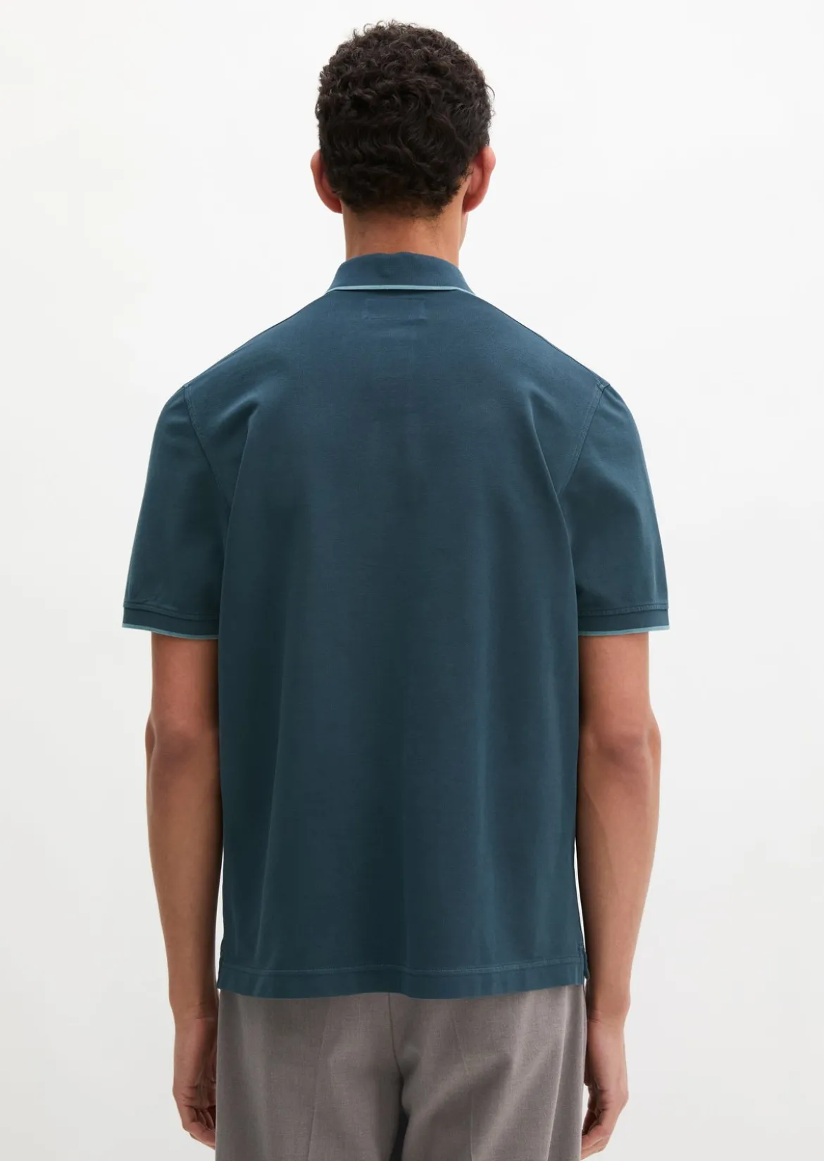 Poloshirt Piqué regular garment-dyed aus reiner Bio-Baumwolle
