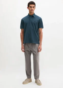 Poloshirt Piqué regular garment-dyed aus reiner Bio-Baumwolle