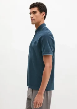 Poloshirt Piqué regular garment-dyed aus reiner Bio-Baumwolle