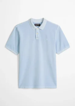 Poloshirt Piqué regular garment-dyed aus Bio-Baumwolle