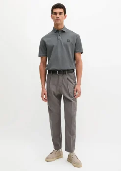Poloshirt Piqué regular garment-dyed aus reiner Bio-Baumwolle