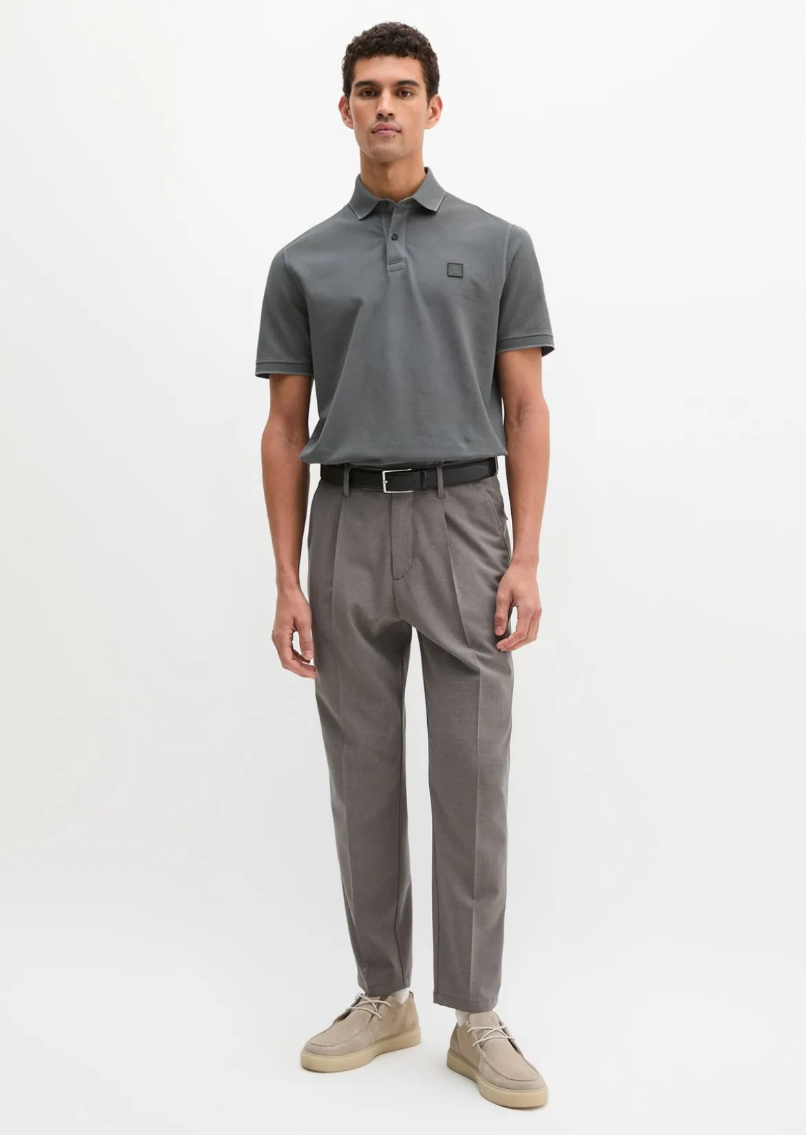 Poloshirt Piqué regular garment-dyed aus reiner Bio-Baumwolle
