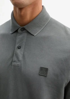 Poloshirt Piqué regular garment-dyed aus reiner Bio-Baumwolle