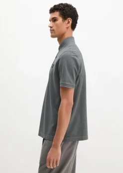 Poloshirt Piqué regular garment-dyed aus reiner Bio-Baumwolle