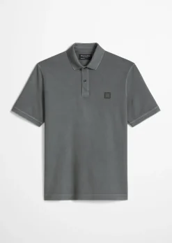 Poloshirt Piqué regular garment-dyed aus reiner Bio-Baumwolle