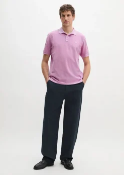 Poloshirt Piqué regular garment-dyed aus Bio-Baumwolle