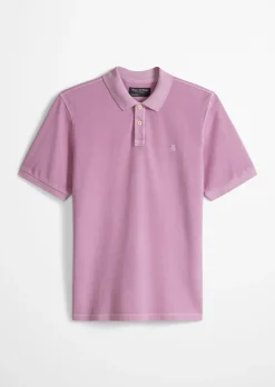 Poloshirt Piqué regular garment-dyed aus Bio-Baumwolle