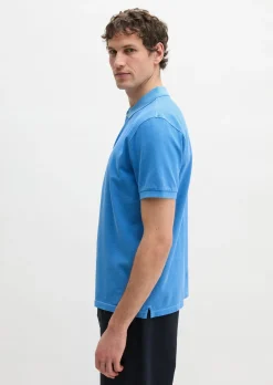 Poloshirt Piqué regular garment-dyed aus Bio-Baumwolle